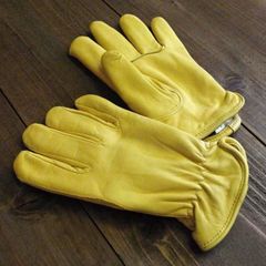 LAMP GLOVES イエロー 牛革グローブ ショートMサイズ 新品 未使用