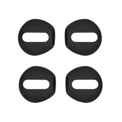 【新着商品】AirPods用 イヤホンカバー 2ペア4個入り イヤーピース イヤホンアクセサリー シリコーン製 落ち防止 (ブラック)