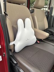 うさ耳 椅子用クッション 腰当て＆背当て 低反発 ランバーサポート