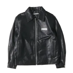 NEIGHBORHOOD ジャケット サイズ:L 23SS 裏地スパイダー柄 カウレザー スポーツジャケット SINGLE LEATHER JACKET ブラック アウター ブルゾン【メンズ】のサムネイル
