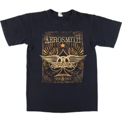 635cm身幅UNKNOWN AEROSMITH エアロスミス バンドTシャツ バンT メンズM /eaa348452