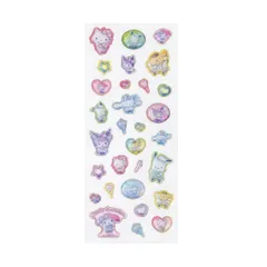 【メール便】サンリオキャラクターズ シールシート キラフチ樹脂もりシール MXアイドルグループ サンリオ エムプラン 手帳デコ キャラクター グッズ 