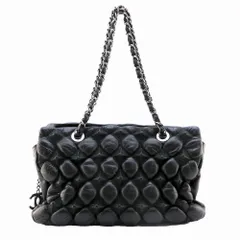 CHANELシャネル マトラッセ ショルダーバッグ バブルキルト ダークグレー 楽天市場】シャネル マトラッセ バブルキルト チェーン