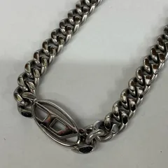 【加古川店】 中古 DIESEL | ディーゼル ブレスレット ロゴチェーンネックレス DX1433040 シルバー 【134】