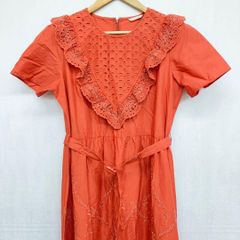 訳あり】未使用品✨ ローズティアラ フロントボタンワンピース ベルト