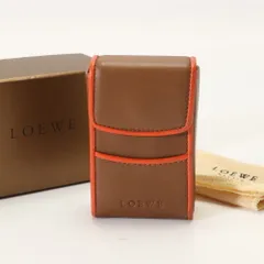 美品 ロエベ 煙草 たばこ 喫煙具 レザー シガレットケース 本革 ブラウン 茶色 入れ物 メンズ レディース EEM 0807-E4【中古】のサムネイル