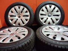 【TOYO GIZ 185/60R15】スタッドレス【VW 6R ポロ 純正スチールホイール 15インチ 6J5HPCD100+38】22年製 バリ溝　(KTM354)