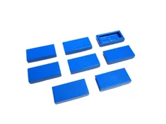 レゴ★未使用！青色の１×２タイル８点セット