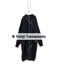 B Yohji Yamamoto　ビーヨウジヤマモト　Long Denim Parker　NV-D54-004裁断デニム切替オーバーサイズモッズコート