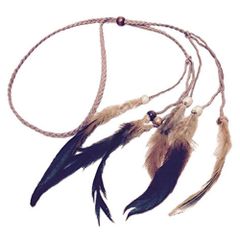 【数量限定】スタイル ボヘミアン ヒッピーバンド ヘアバンド ヘアアクセサリー 羽根 オシャレ DRASAWEE(JP)民族風 髪飾り 3＃