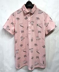 Munsingwear ポロシャツ ピンク 総柄 Mサイズ - メルカリ
