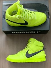 新品未使用ナイキ AMBUSH x Nike Dunk "Flash Lime" スニーカー CU7544-300