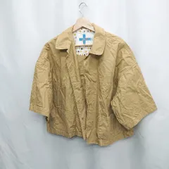 ◇ ⊂ VM ヴーム カジュアル　裏地一部柄 半袖 シャツ サイズ0 ベージュ系 レディース E  【1505220005044】