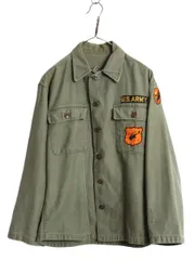 希少 50s 1st 初期 筒袖 米軍実物 og107 ユーティリティシャツ 美品 50s 米軍実物 OG-107 1st 初期 筒袖 茶ボタン SMALL 程度