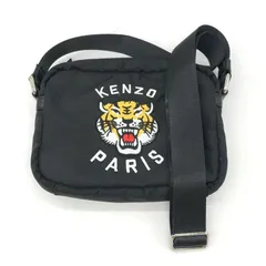 KENZO ボディバッグ オリーブグリーンブローチセット