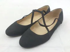 ◇ Another Edition アナザーエディション フラット バレエシューズ サイズ L ブラック レディース P  【1209280000826】