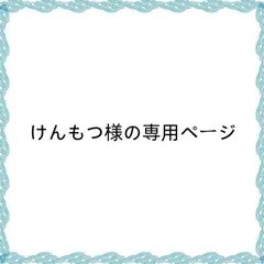 けんもつ様の専用ページ　2枚