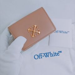 【新品未使用】Off‐White◆三つ折り財布 アローロゴ ウォレット オフホワイト