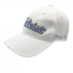 タイトリスト×フットジョイ キャップ 白×ライトブルー 立体ロゴ刺しゅう  ゴルフウェア TITLEIST