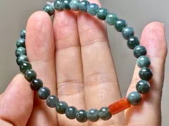 BR7-42 天然 本翡翠 糯種 ヒスイ グアテマラ産 ブレスレット