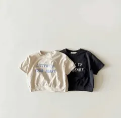 LINDO ロゴ　Tシャツ　ユニセックス　ロゴTシャツ　韓国子供服　韓国こども服のサムネイル