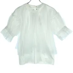 noir kei ninomiya ノワール ケイ ニノミヤ 24AW ポンチ x ナイロンチュールカットソー 3N-T002 ホワイト XSのサムネイル