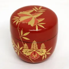 茶道　平棗　笹露蒔絵　加賀山中塗 楽天市場】中棗 笹の通販
