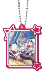 【中古】キーホルダー 青柳冬弥×ポチャッコ 「プロジェクトセカイ カラフルステージ! feat.初音ミク×サンリオキャラクターズ カプセルラバーキーチェーンコレクション Vol.1」