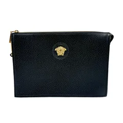 希少•美品✨ヴェルサーチ メデューサ クラッチバッグ ダブルファスナー グリーン 楽天市場】ヴェルサーチ クラッチバッグ メデューサ ラージ 本革