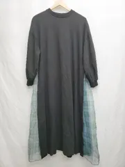 ◇ ⊇ CAROLINA GLASER カロリナ グレイサー 長袖 膝下丈 ワンピース 表記なし ブラック レディース P  【1409090042317】