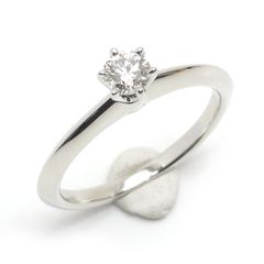 ティファニー ソリティアリング 約11号 PT950・ダイヤモンド0.26ct