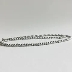 【再販】貝ベビーパールオペラネックレス/約4mm約80cm/シルバーグレー/made in japan