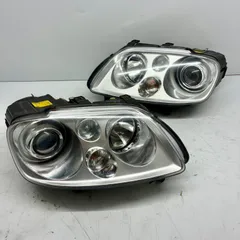 【コーティング済】フォルクスワーゲン VW 1T系 トゥーラン ヘッドライト ランプ レンズ 左右セット LR HID 1T0941031 1T0941032 P70824