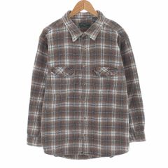 ORVIS フランネル チェックシャツ 長袖 古着 ORVIS 長袖 フランネルチェックシャツ メンズXL相当
