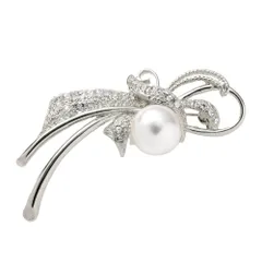 【E：シルバー×ワンサイズ】[Cream dot. クリームドット公式]  6タイプ ブローチ フォーマル 卒業式 卒園式 入学式 入園式 コサージュ 華やか ピン 上品 エレガント キュービックジルコニア ビジュー パール フラワー 大人  