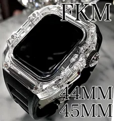 アップルウォッチバンド ラバーベルト カバー　Apple Watch ケース 45 44mmスポーツ18