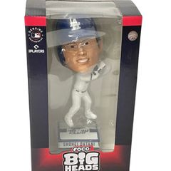 大谷翔平選手 ロサンゼルス ドジャース40本塁打＆40盗塁 スクエアベース ビッグヘッド 9.5インチ  バッティングボブルヘッド フィギュア シリアル番号付き Foco 公式