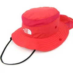 ザ・ノースフェイス サンシールドハット NNJ01701 ナイロン アウトドア ブランド 帽子 キッズ 女の子用 KMサイズ ピンク THE NORTH FACE 【中古】