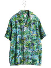 ディズニー アウラニ限定 オルメル アロハシャツ L - メルカリ