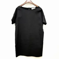 #snc ドゥーズィエムクラス DEUXIEMECLASSE ワンピース 黒 チュニック 半袖 ドルマン 麻混 バックジップ レディース [935642]のサムネイル