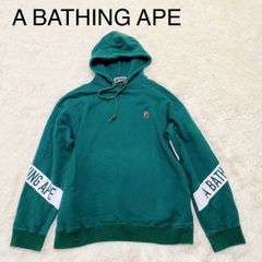 A BATHING APE アベイシングエイプ プルオーバーパーカー ワッペン 猿