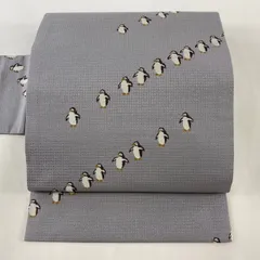 袋帯 ペンギン 黒地 グレー氷 お仕立て込み 楽天市場】ペンギン（帯｜和服）：レディースファッションの通販
