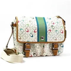 コーチ シグネチャー ショルダーバッグ メッセンジャーバッグ 斜め掛け