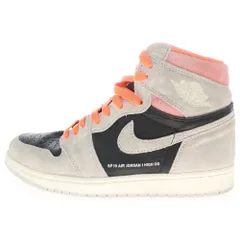 NIKE (ナイキ) AIR JORDAN 1 RETRO HIGH OG HYPER CRIMSON エアジョーダン 1 レトロ ハイパークリムゾン ハイカットスニーカー グレー US8/26cm 555088-018