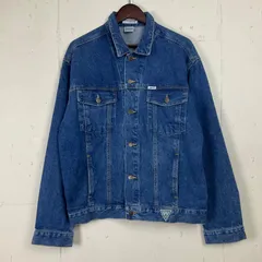 90年代 90s GUESS ゲス デニムジャケット メンズL 古着 ヴィンテージ ビンテージ Gジャン【f240208004】