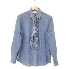 E39. セリーヌ【ヴィンテージ/シルク100%◆長袖シャツ/ブラウス】 E39. セリーヌ【ヴィンテージ/シルク100%◇長袖シャツ/ブラウス