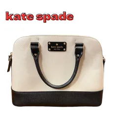 ケイトスペード　ショルダーバッグ　トートバッグ　白　黒　バイカラー　2way