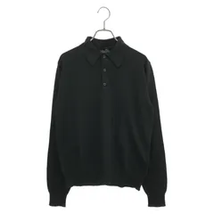 PRADA ニットポロ　黒　48サイズ PRADA SPORT QUARTER ZIP POLO KNIT (48) - Jazzy Badger