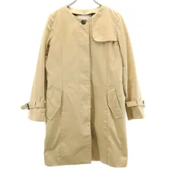 Spick and Span スピックアンドスパン ライナー付 ノーカラー コート 38 ベージュ系 2WAY レディース 古着