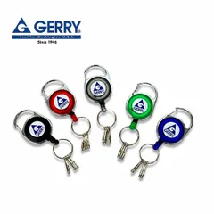 【新品】 gerry リールキーホルダー 日本製 キーホルダー キーリング カラビナ 60cm ベルトループ リール式 カギ 鍵 小物 スケーター ストリート メンズ レディース ユニセックス gr128zm